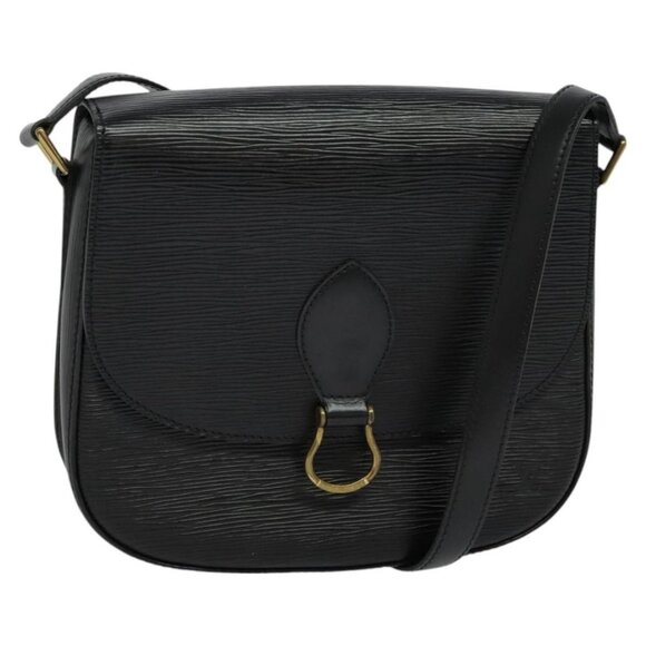 Authentic LOUIS VUITTON Epi Monogram Saint Cloud GM Bag Black Noir M52192